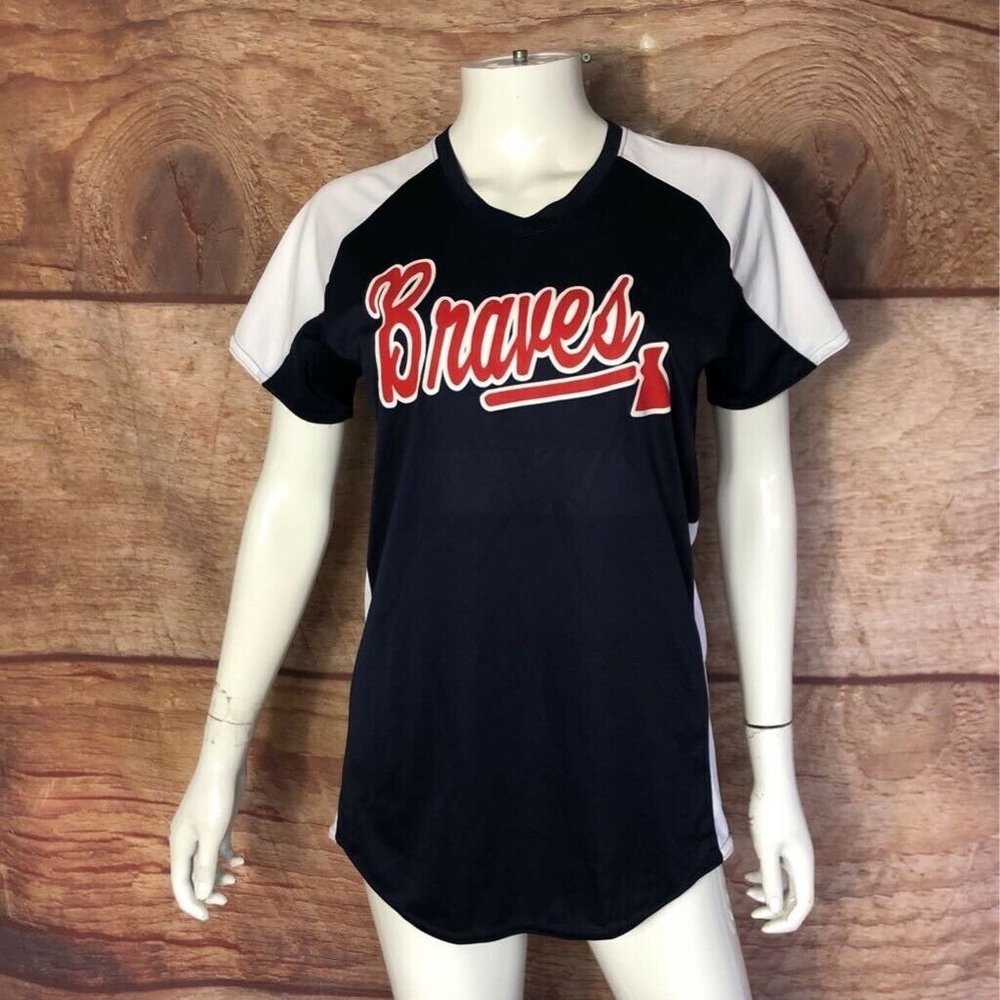 Atlanta Braves Augusta Womens T-Shirt Medium